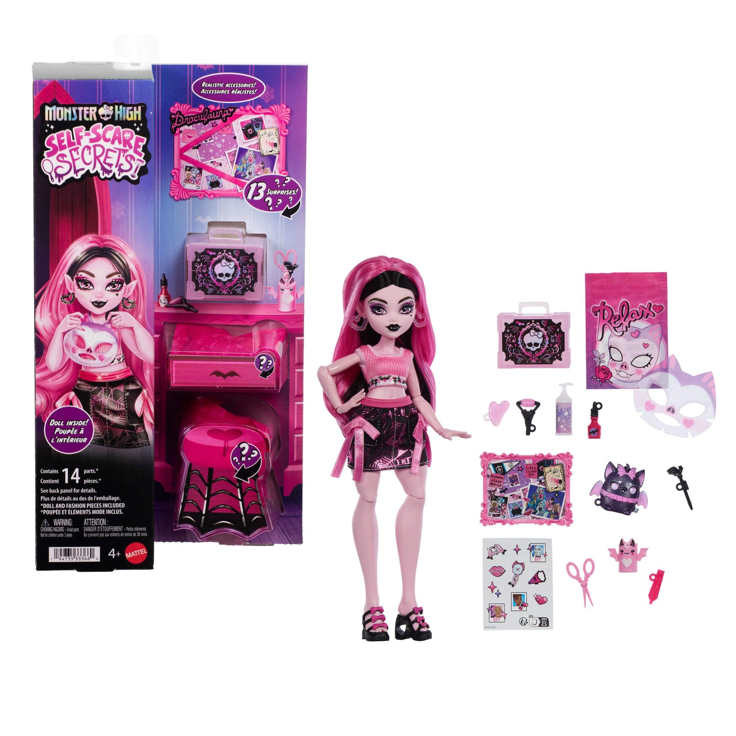 Monster High Self-scare Secrets Serie 1 Sorpresa - Draculaura-1
