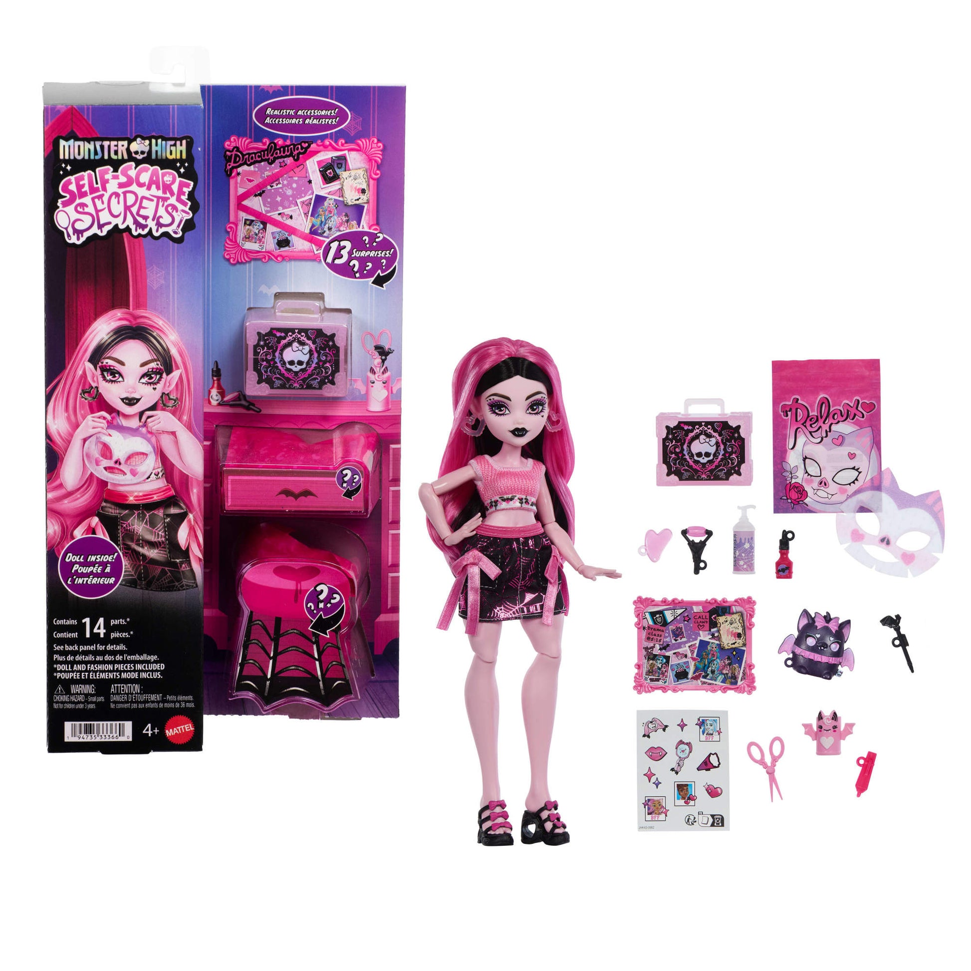 Monster High Self-scare Secrets Serie 1 Sorpresa - Draculaura-1