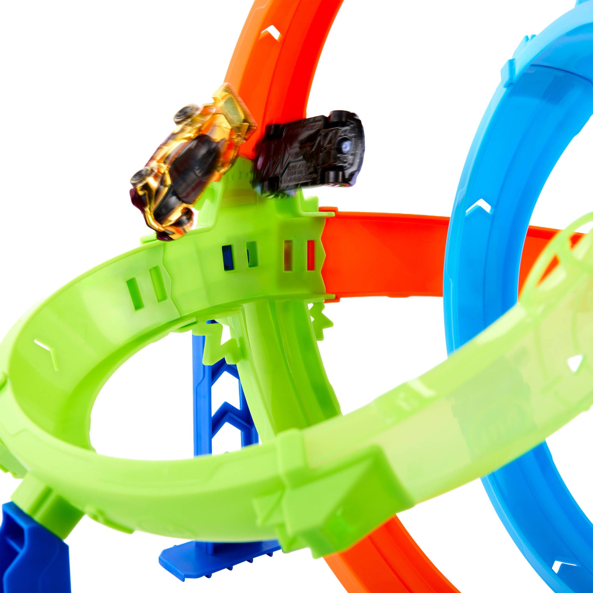 Hot Wheels Pista De Juguete Pista De Acrobacias Lanza Y Choca-8