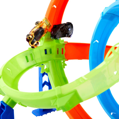 Hot Wheels Pista De Juguete Pista De Acrobacias Lanza Y Choca-8