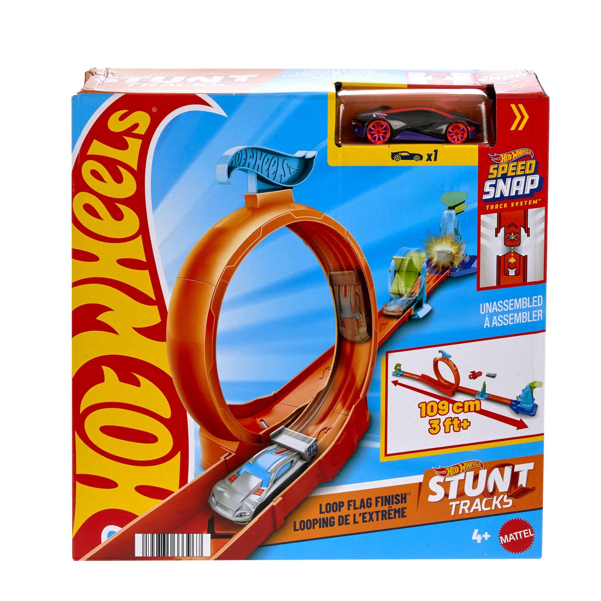 Hot Wheels Pistas De Acrobacias Sorpresa - Bucle De La Victoria-1