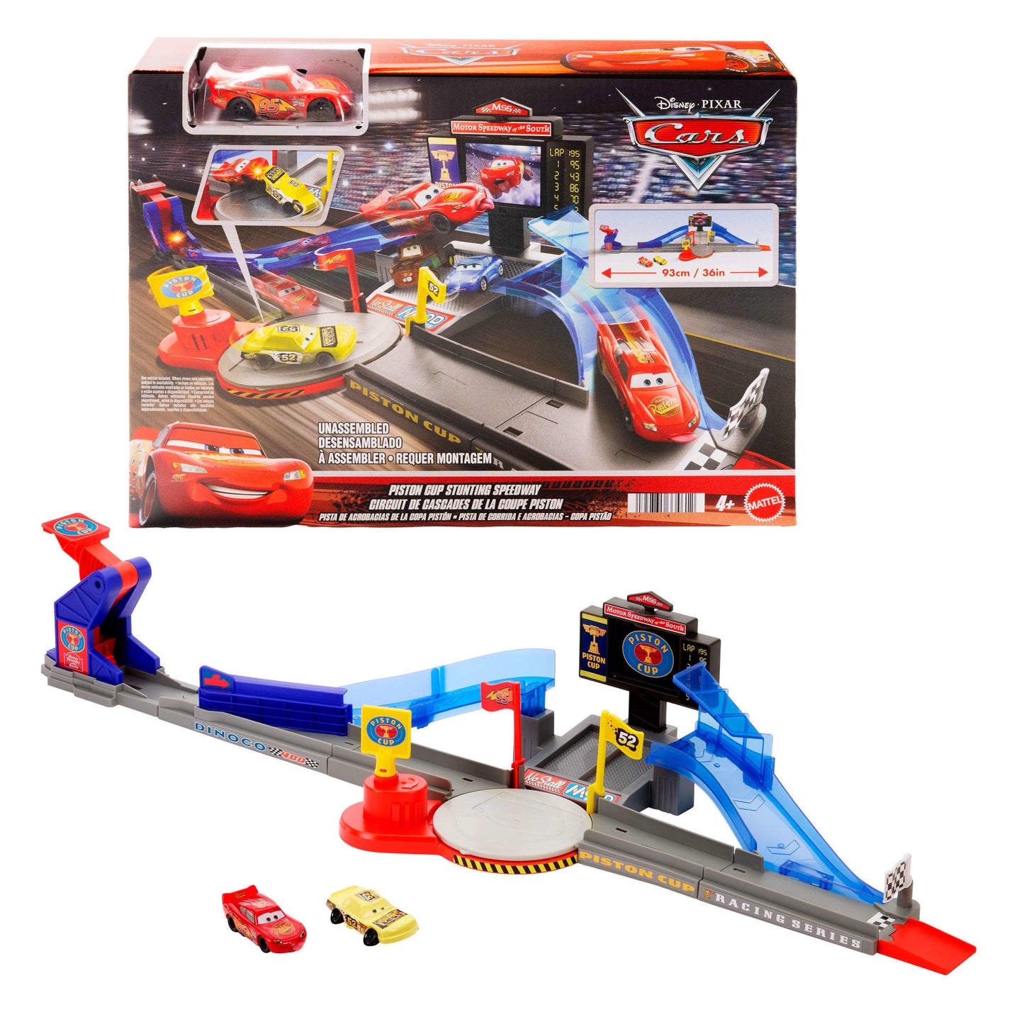 Cars De Disney Y Pixar Pista De Acrobacias De La Copa Pistón-1