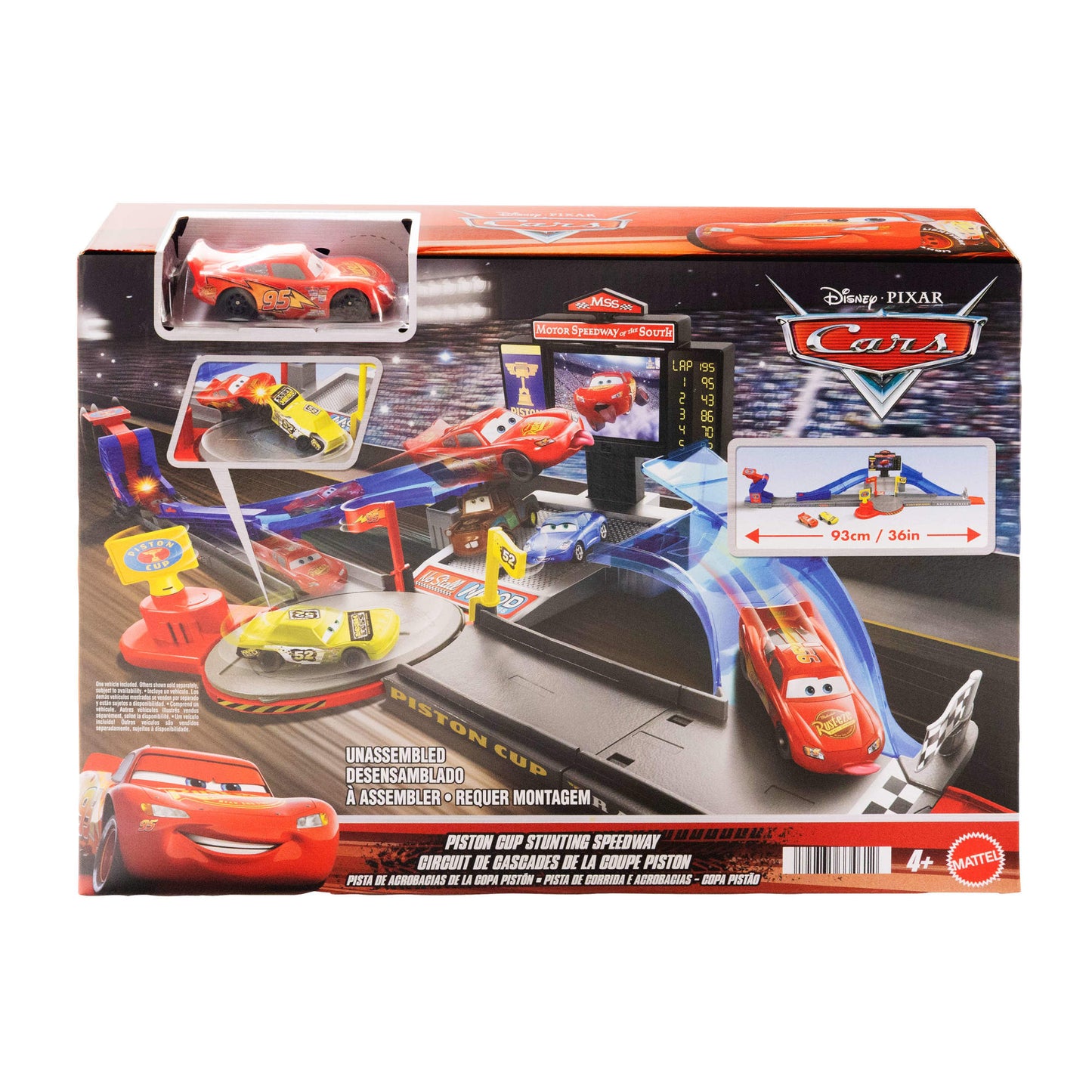 Cars De Disney Y Pixar Pista De Acrobacias De La Copa Pistón-17