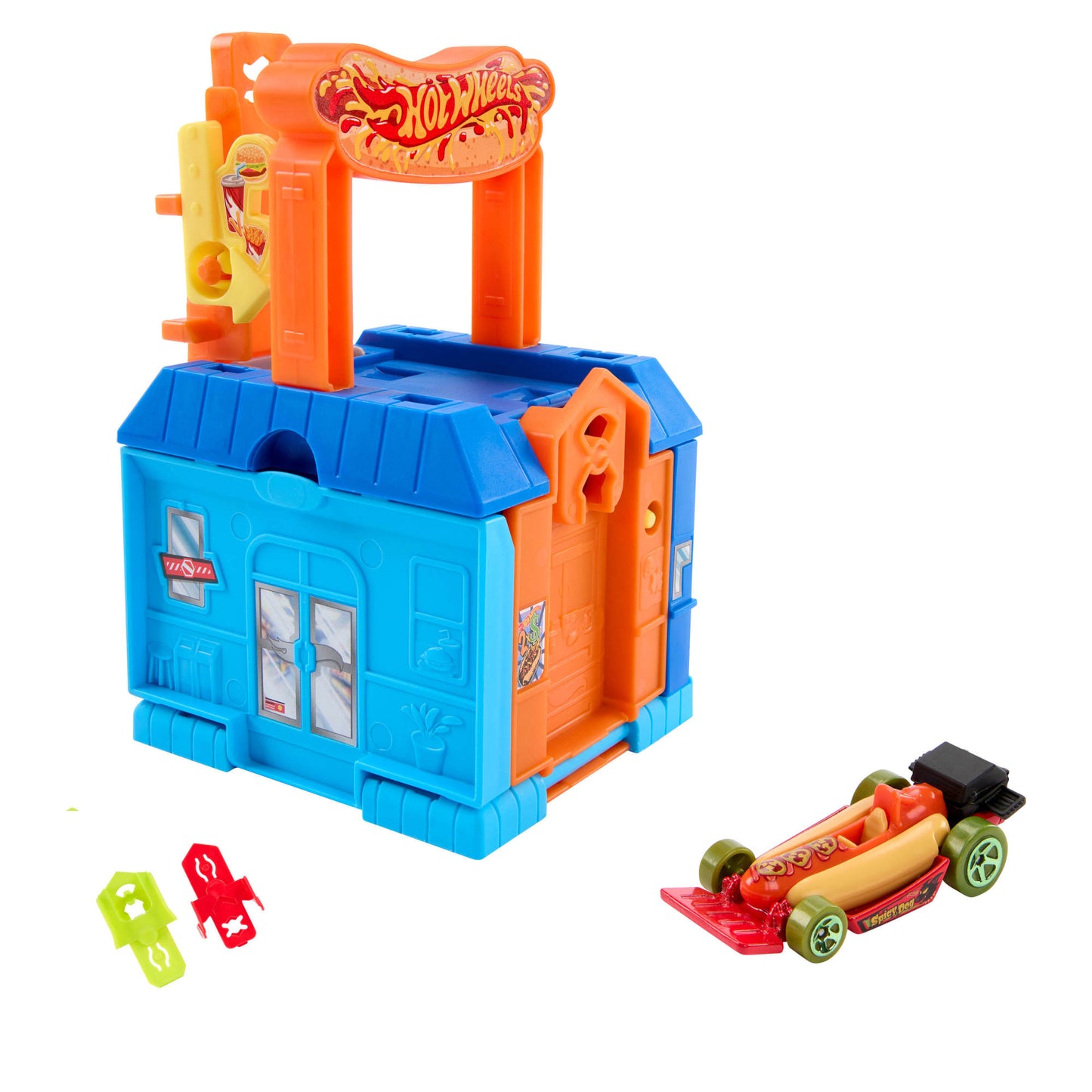 Hot Wheels Pistas Sorpresa - Servicio En El Vehiculo Para Llevar-4