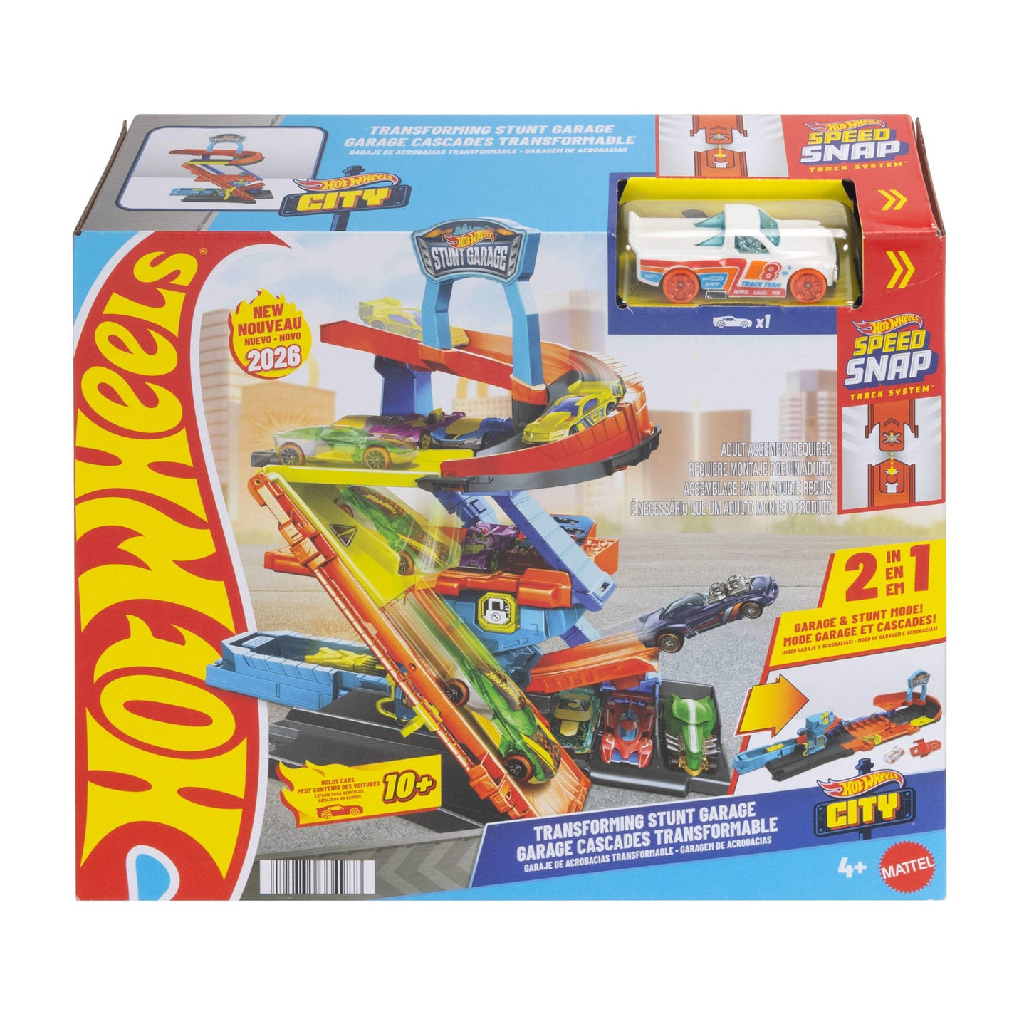 Hot Wheels Pista Garage De Acrobacias Incluye Vehiculo-7