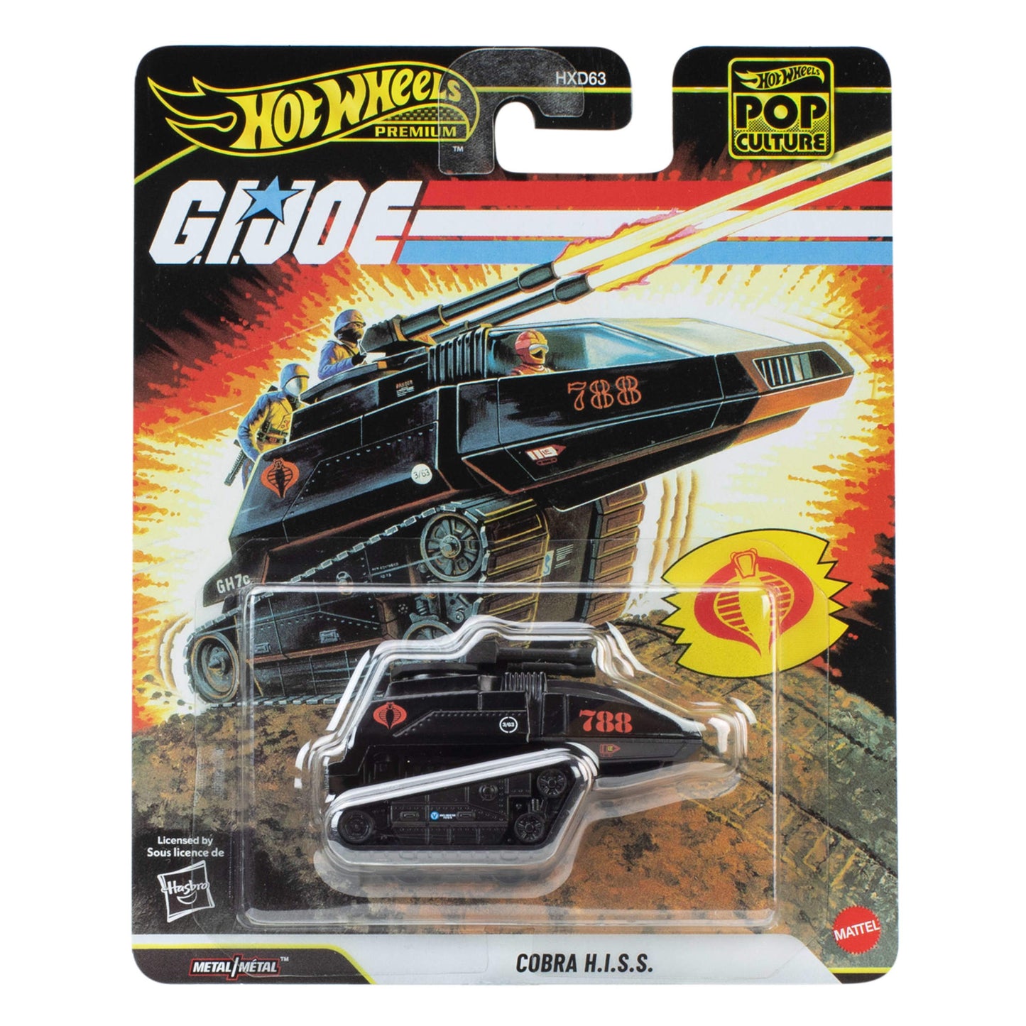 Hot Wheels Vehículo De Colección Auto Cultura Pop Sorpresa - Cobra H.i.s.s.-6