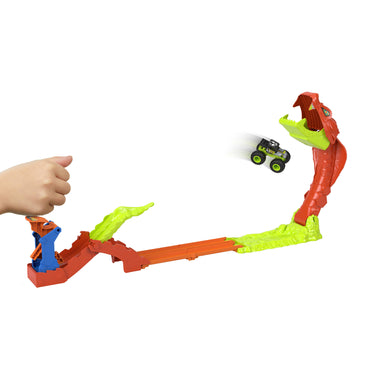 Hot Wheels Pista De Juguete Pista Monster Trucks Mordida De Serpiente-2