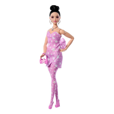 Barbie Barbie Fashionista Deluxe Style Muñeca Con Vestido Rosa-1