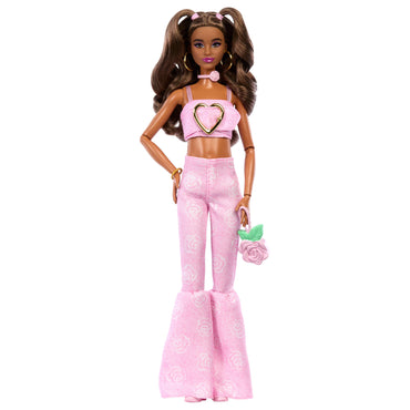 Barbie Muñeca Deluxe Style Pink Star Dress Asian-1
