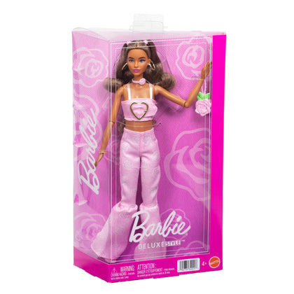 Barbie Muñeca Deluxe Style Pink Star Dress Asian