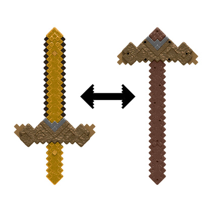 Minecraft Juguete Espada/pico Transformable Versión Inventor