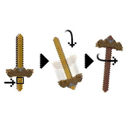 Minecraft Juguete Espada/pico Transformable Versión Inventor-7
