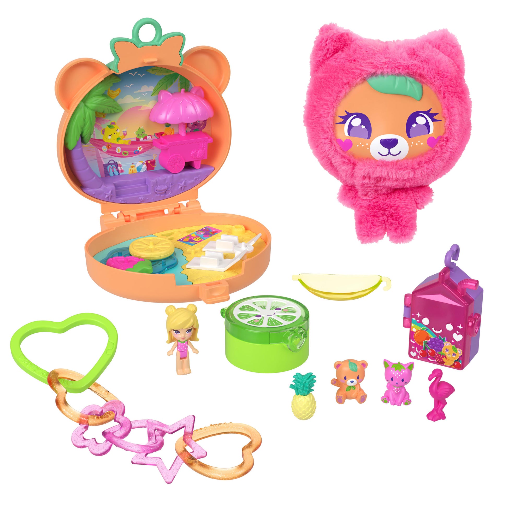 Polly Pocket Set De Juego Compacto Osito De Peluche-1