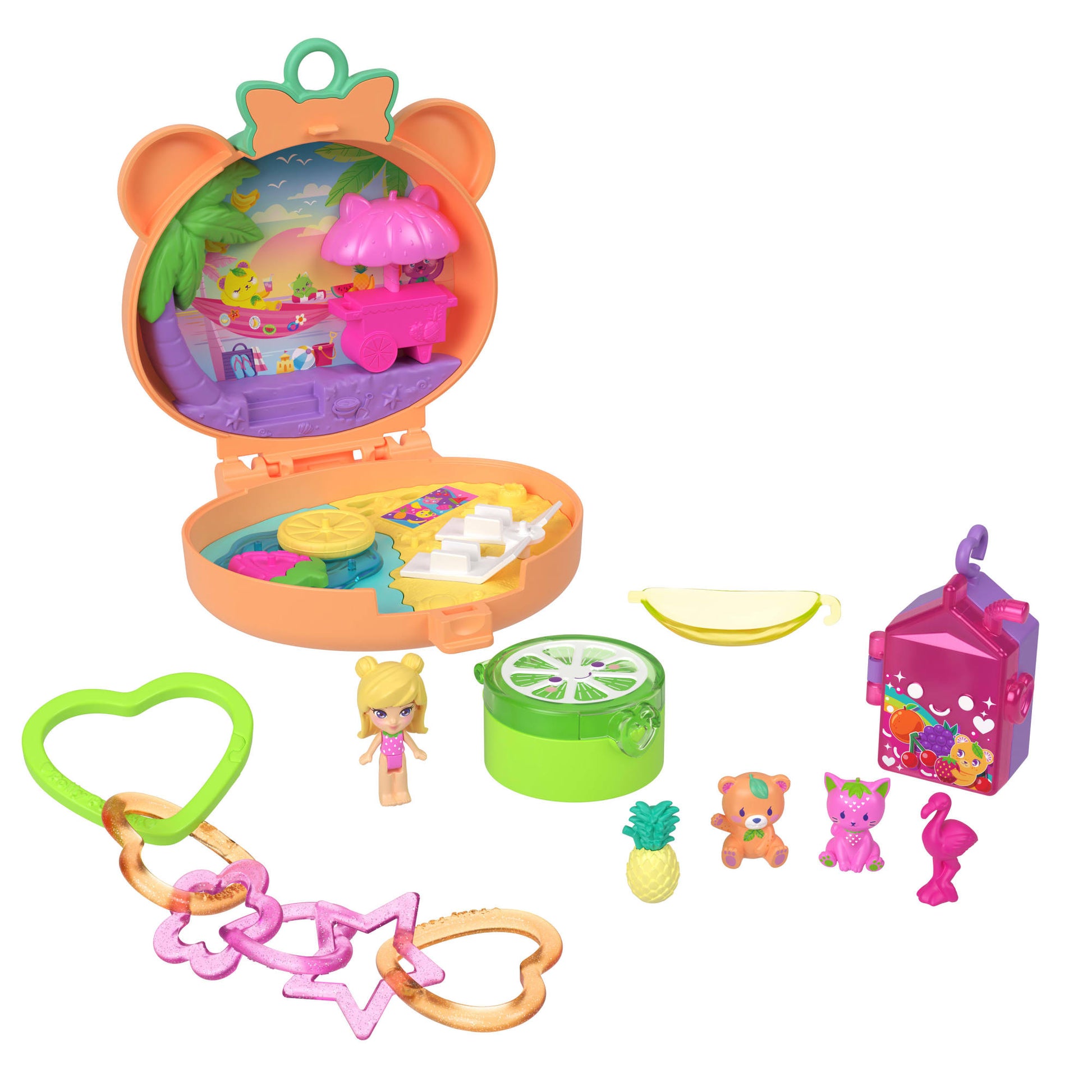 Polly Pocket Set De Juego Compacto Osito De Peluche-11