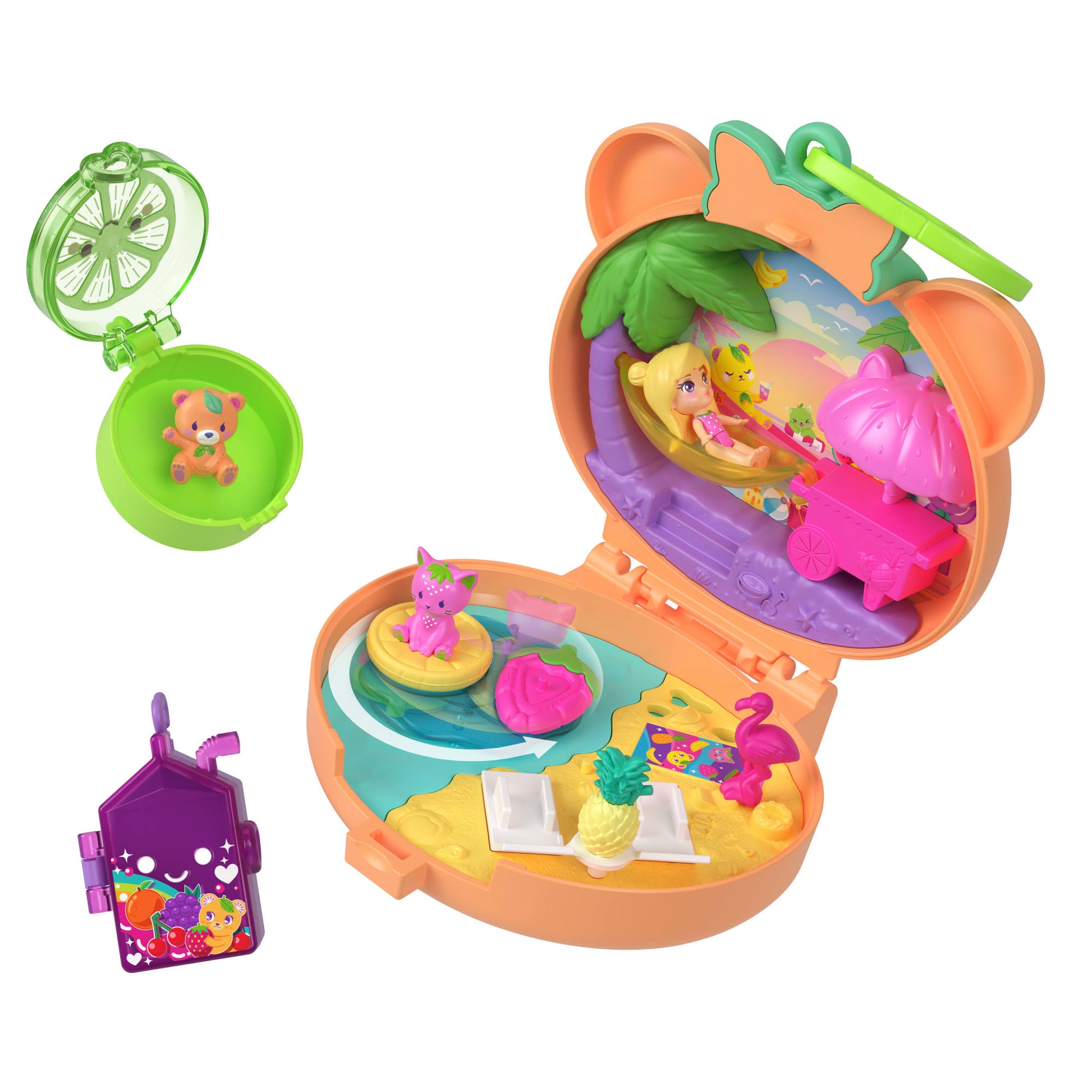 Polly Pocket Set De Juego Compacto Osito De Peluche-18