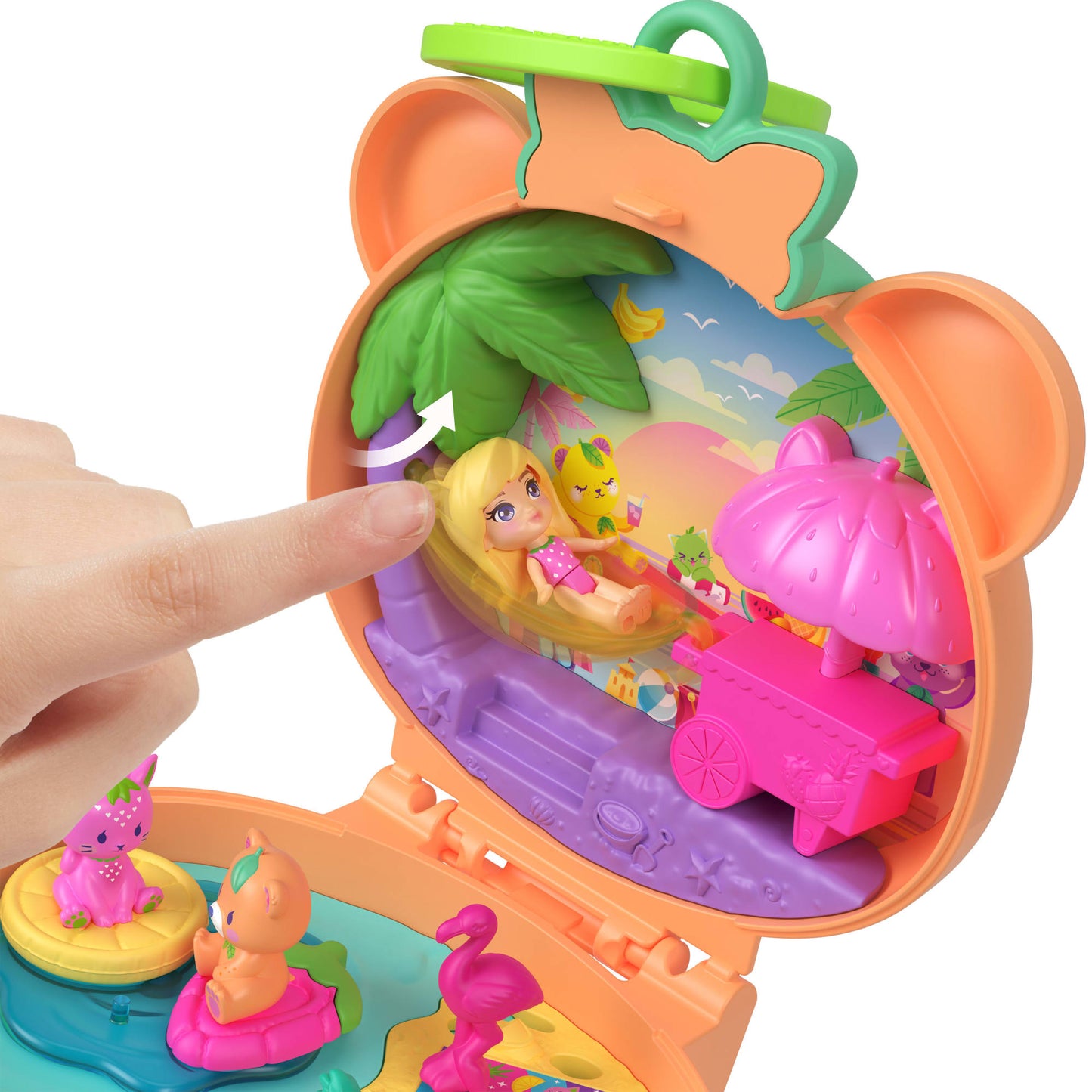 Polly Pocket Set De Juego Compacto Osito De Peluche-4