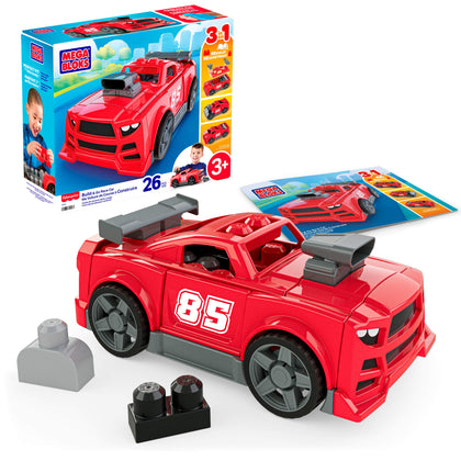 Mega Bloks 3 En 1 Auto Arma Y Acelera
