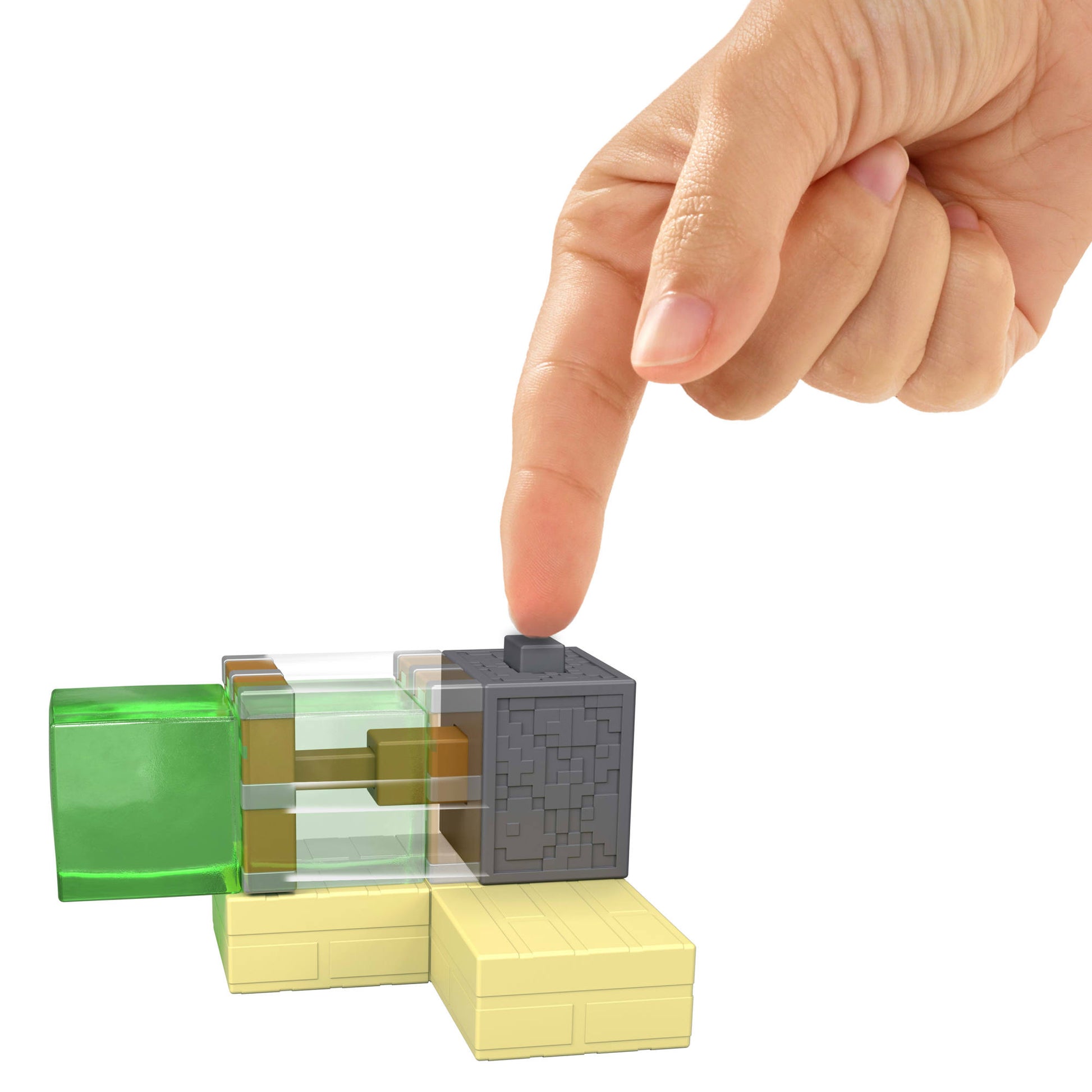 Minecraft 3.25 Puladas Con Mecanismo De Activación De Piedra Roja - Trampa Con Piston Pegajoso-3