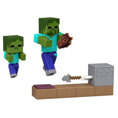 Minecraft 3.25 Puladas Con Mecanismo De Activación De Piedra Roja - Trampa De Flecha Zombi-1