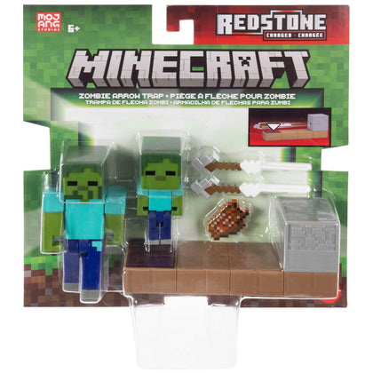 Minecraft 3.25 Puladas Con Mecanismo De Activón De Piedra Roja - Trampa De Flecha Zombi