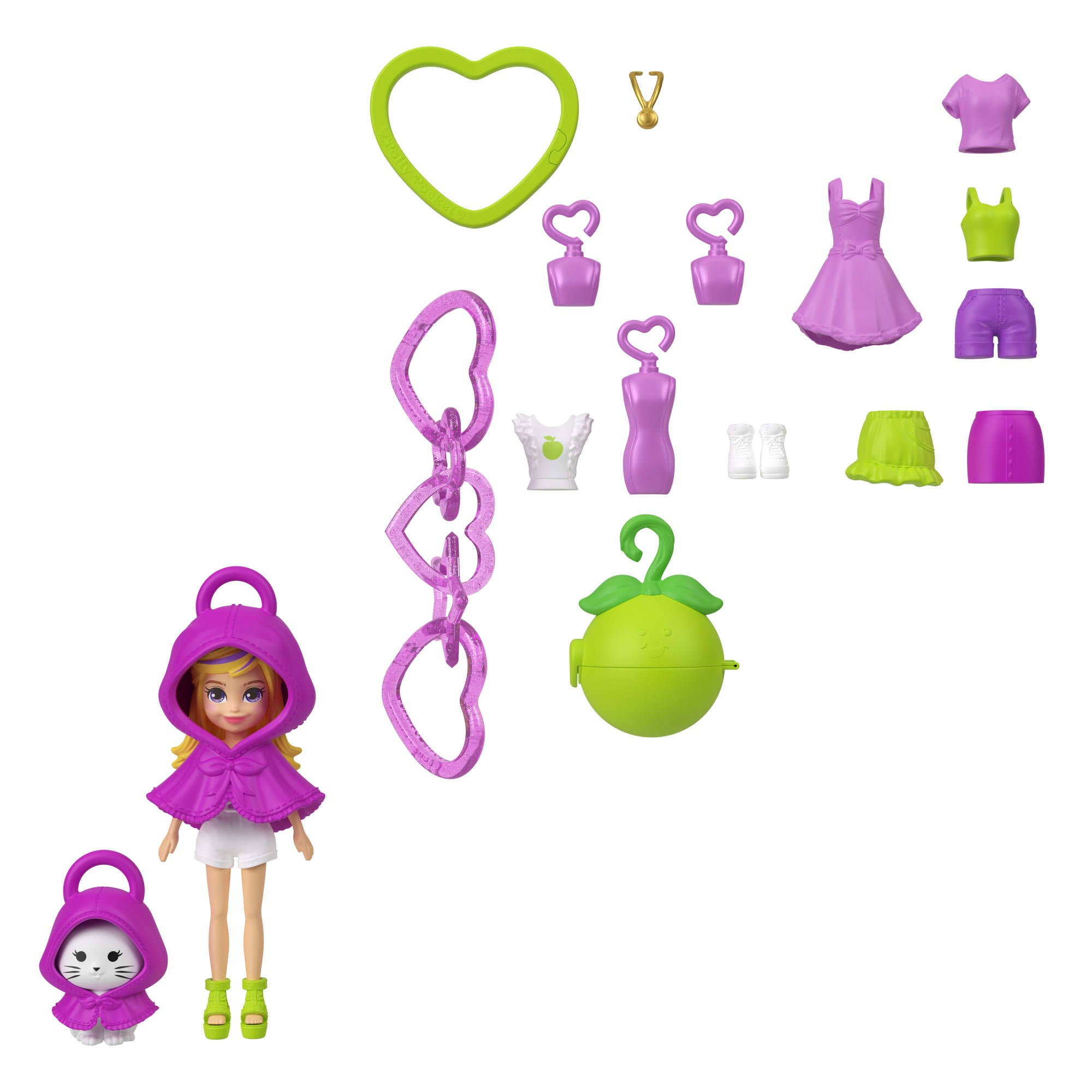 Polly Pocket Llavero Fashion Charms - Kit De Llavero Morado-1
