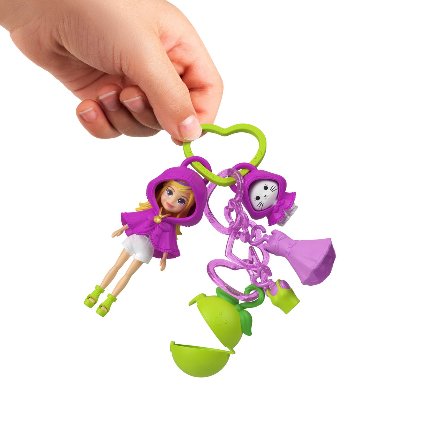 Polly Pocket Llavero Fashion Charms - Kit De Llavero Morado-5