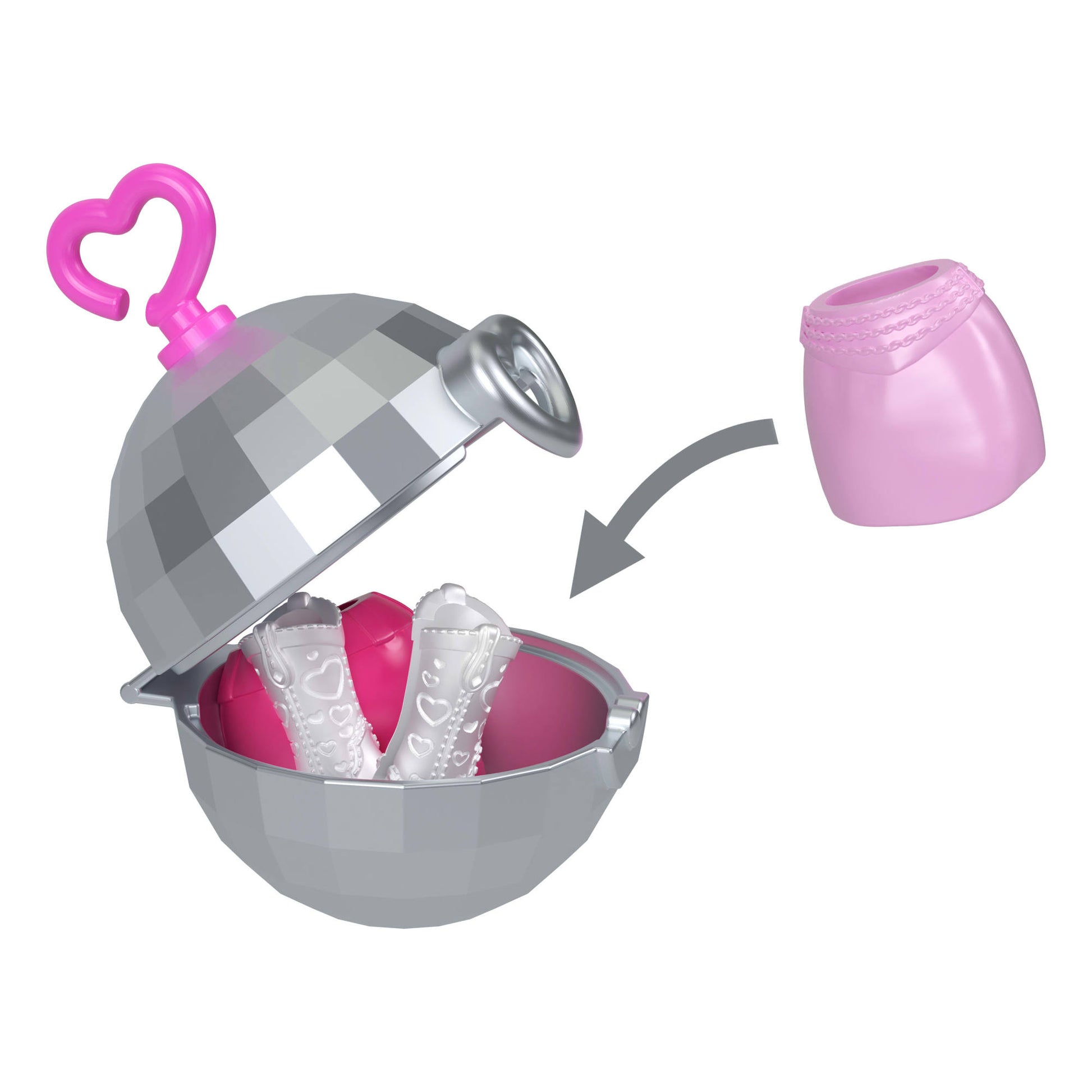 Polly Pocket Llavero Fashion Charms - Kit De Llavero Rosado-2