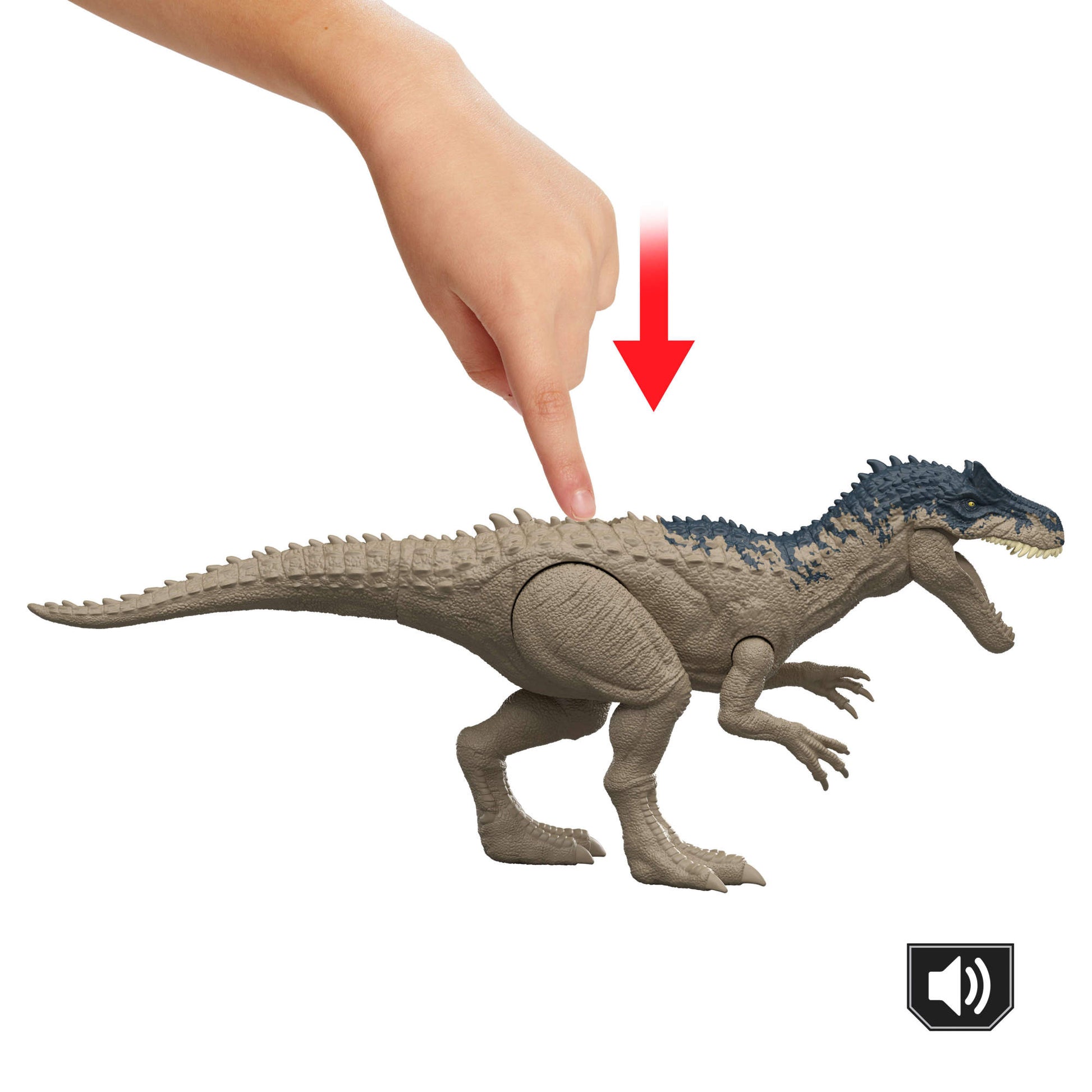 Jurassic World Dinosaurio De 12 Pulgadas Con Efectos De Sonido - Allosaurus-4