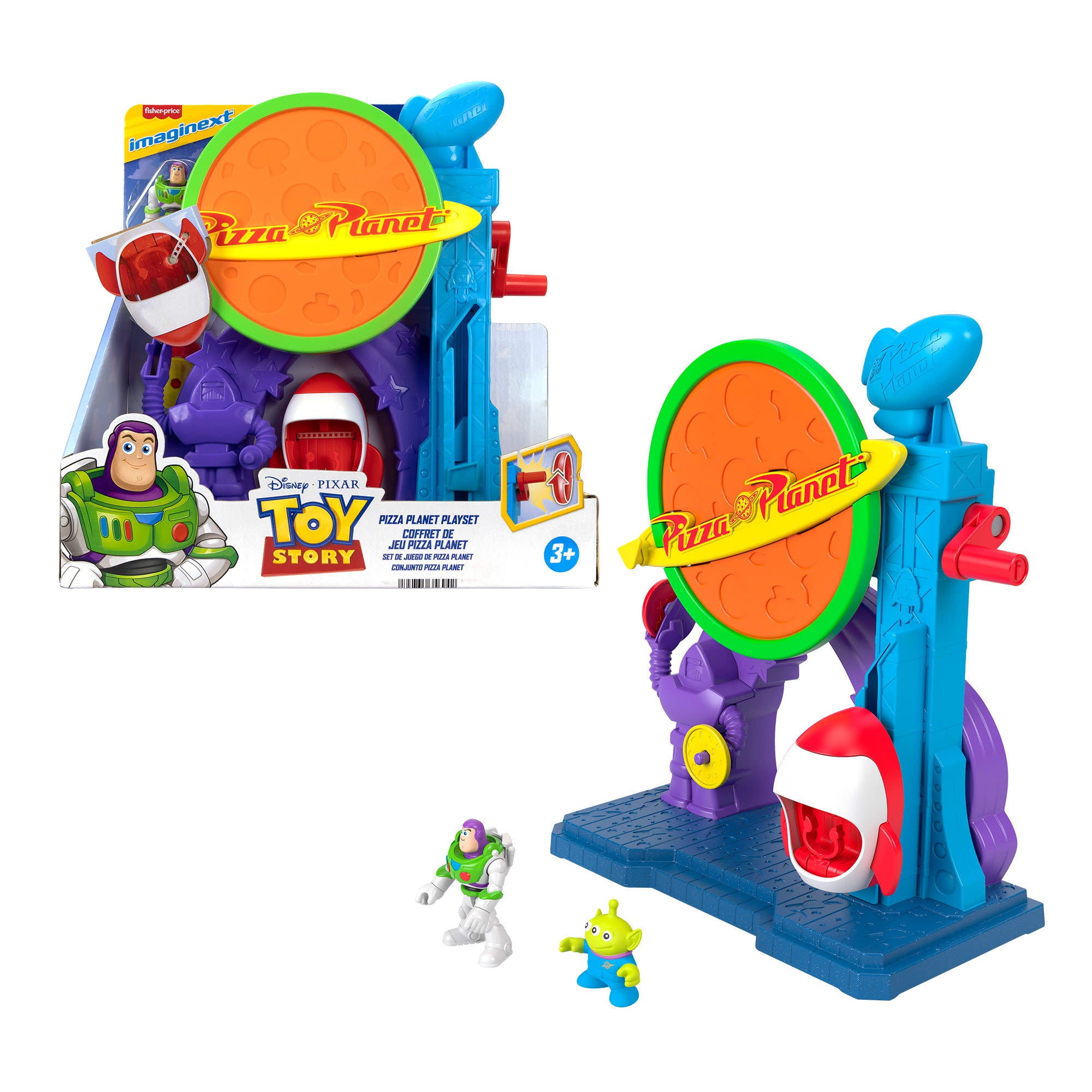 Imaginext Set De Pizza Planet Con Buzz Y Alien Toy Story-1