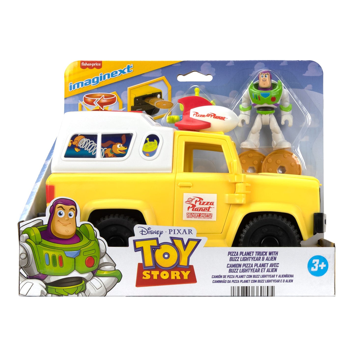 Imaginext Camioneta Pizza Planet Con Buzz Y Alien Toy Story-12