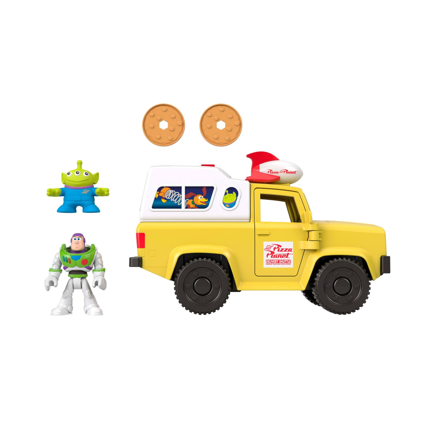 Imaginext Camioneta Pizza Planet Con Buzz Y Alien Toy Story-5
