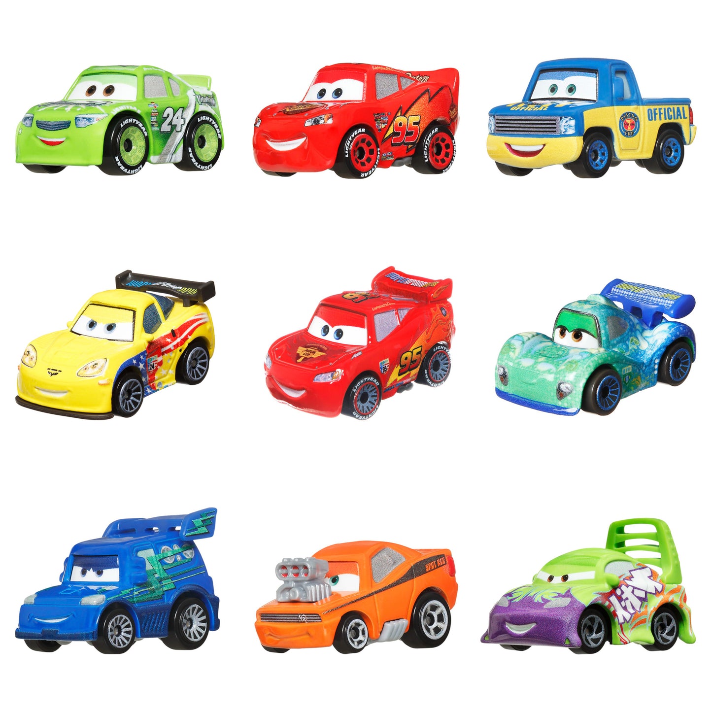 Cars Disney Pixar Vehículo Paquete De 3 - Mate-2