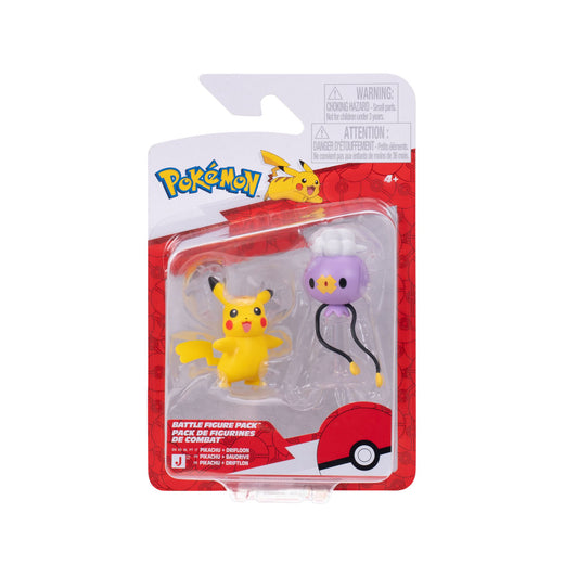 Set 1 O 2 Figuras De 5 A 8 Cm. Pokemon - Pikachu + Drifloon