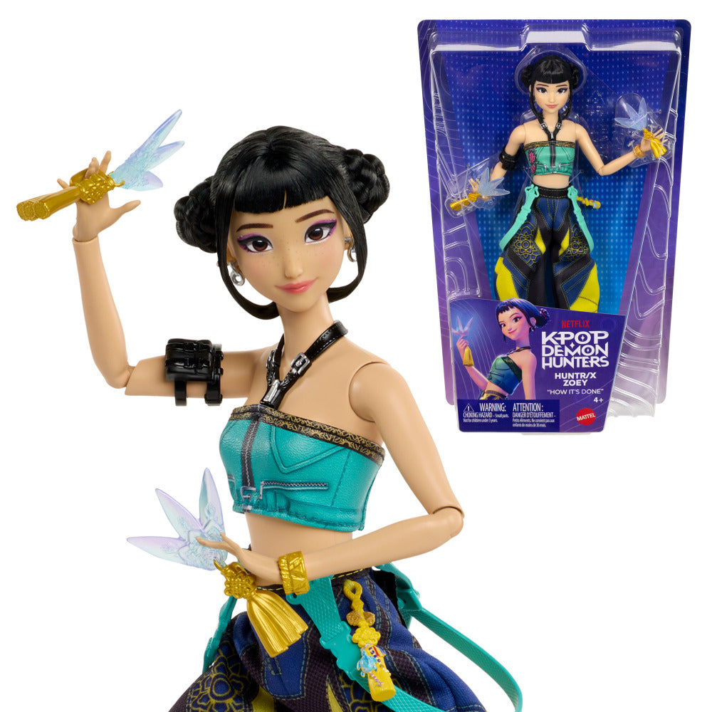 Guerreras K-Pop HUNTR/X Muñeca Zoey How It’s Done con Accesorio