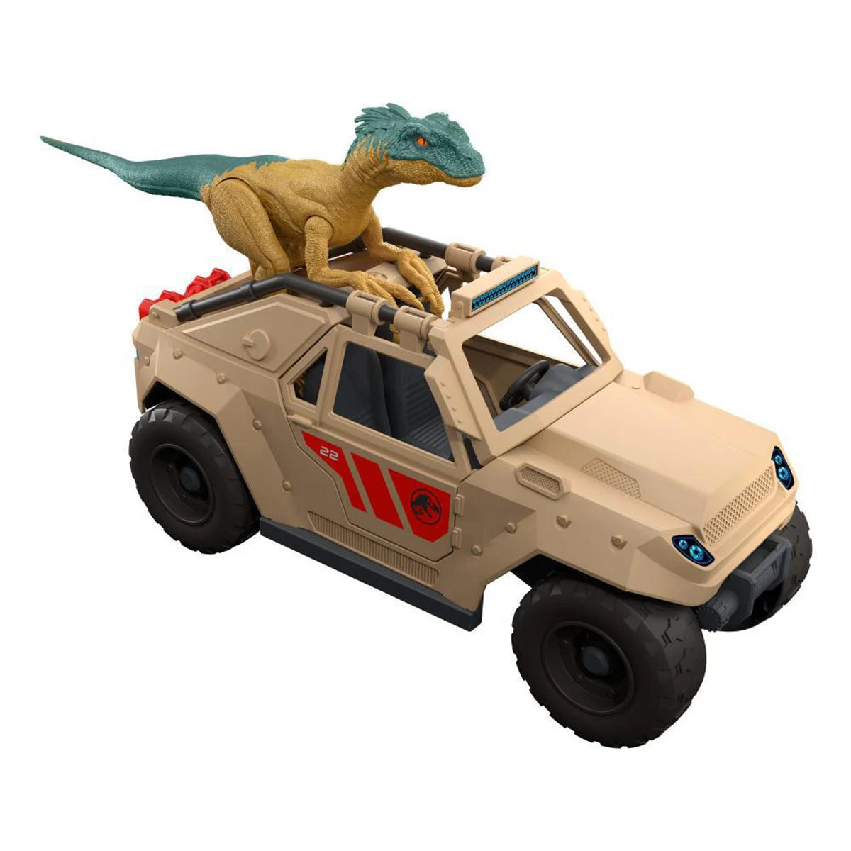 Jurassic World Juguete Jurassic World Vehiculo 4x4 Y Dinosaurio