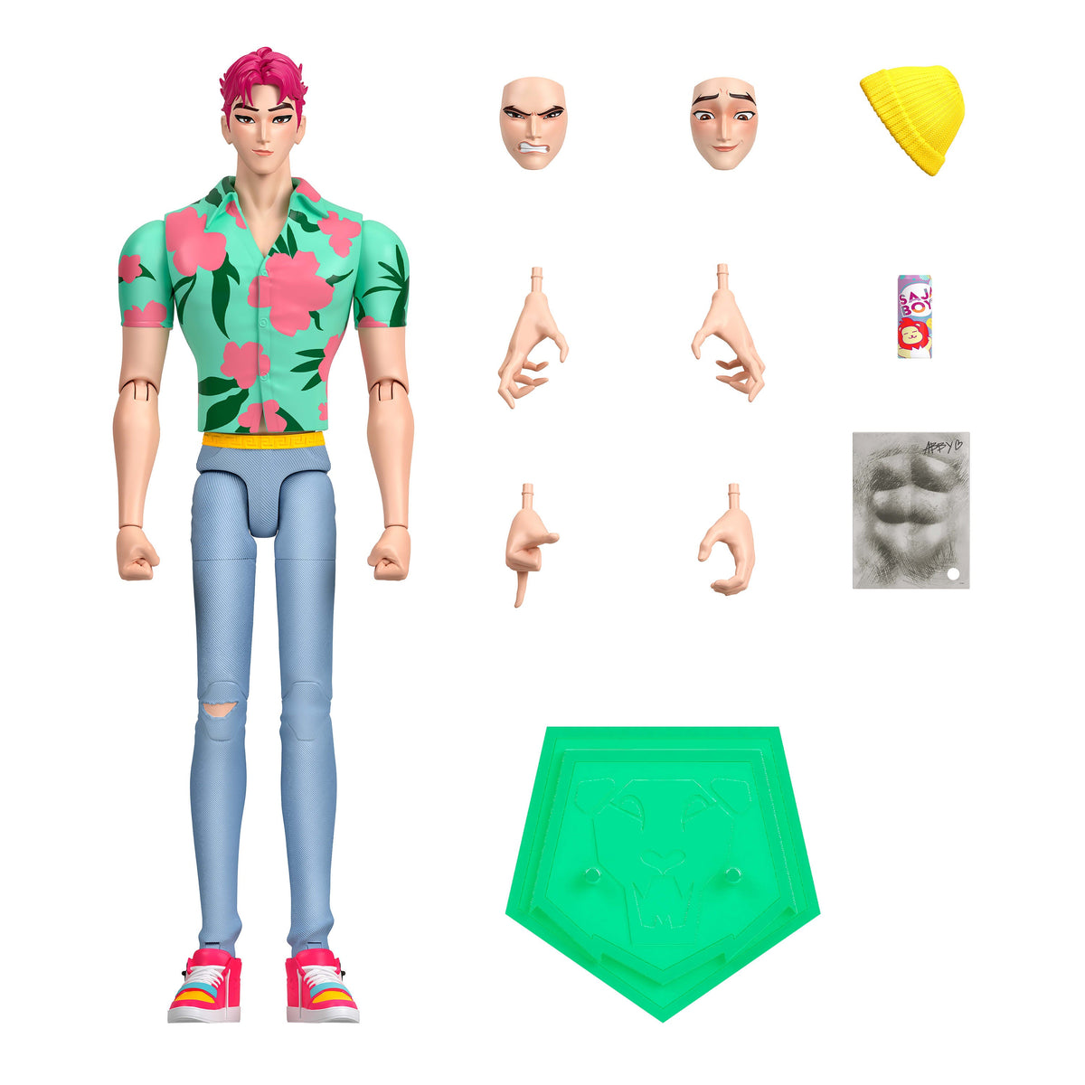 Mattel KPop Demon Hunters Saja Boys Abby Soda Pop Figura de Acción 17 cm