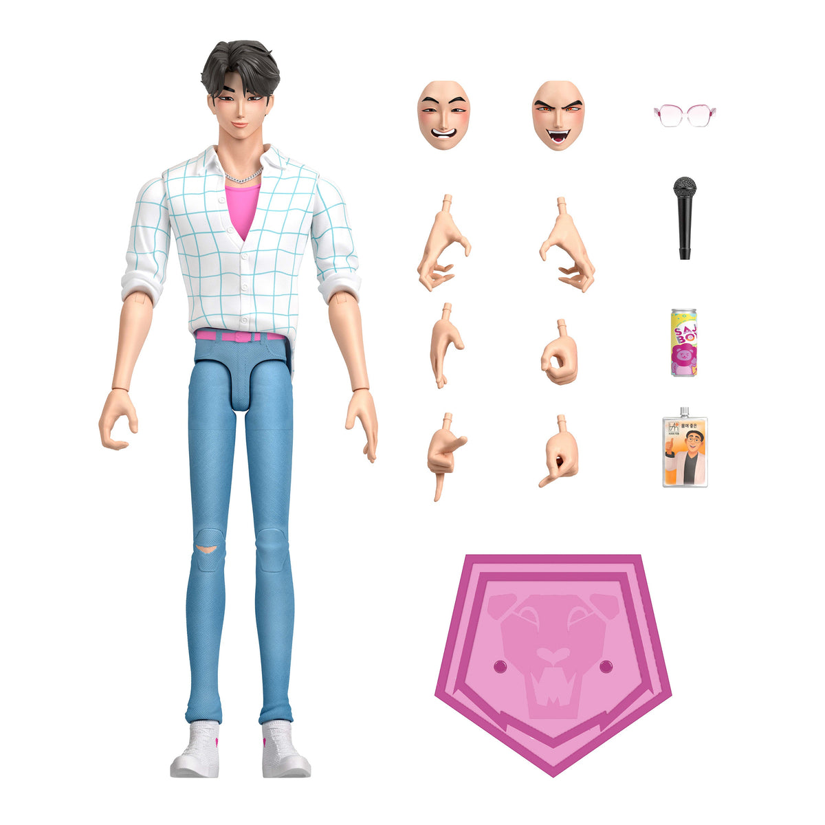Mattel KPop Demon Hunters Saja Boys Jinu Soda Pop Figura de Acción 17 cm