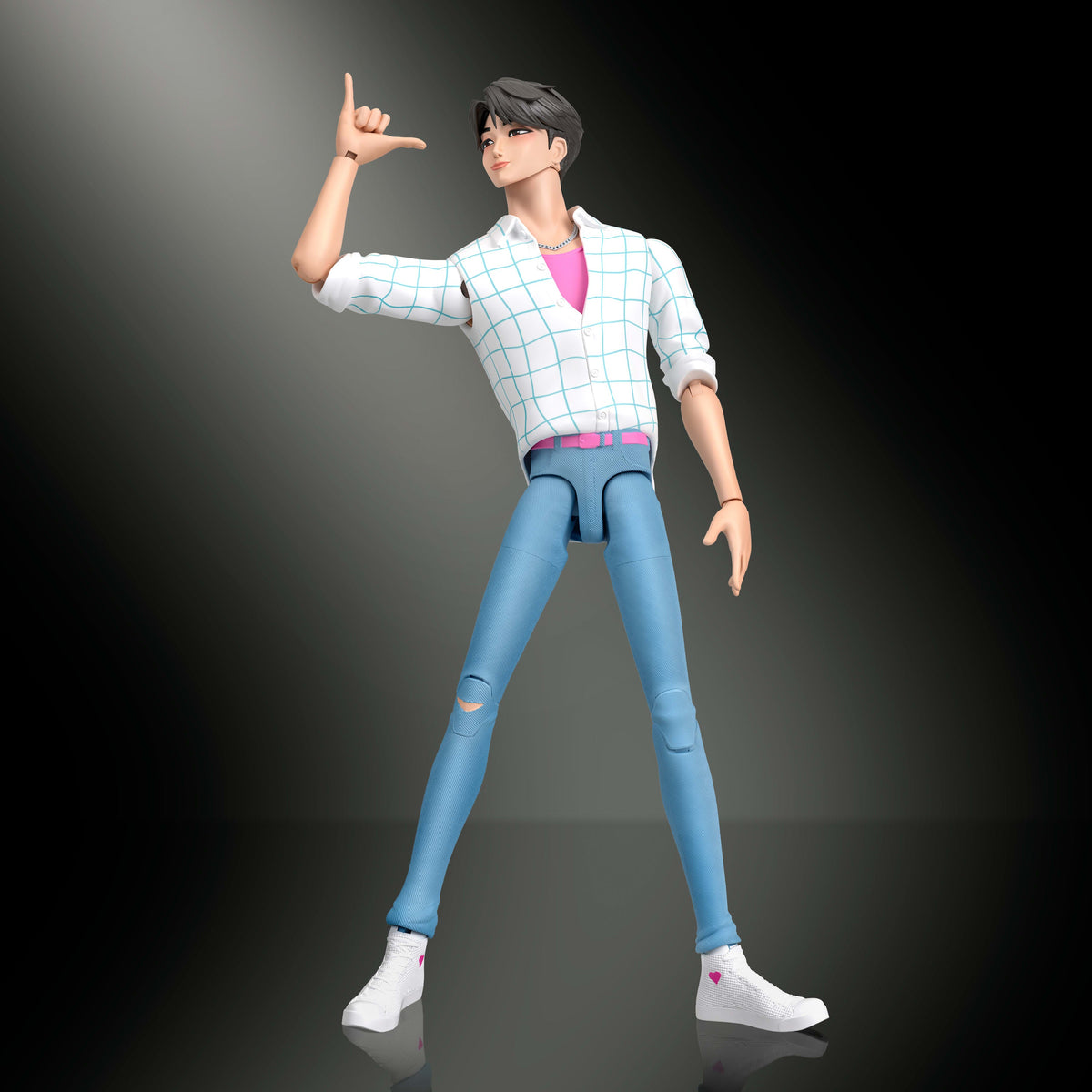 Mattel KPop Demon Hunters Saja Boys Jinu Soda Pop Figura de Acción 17 cm