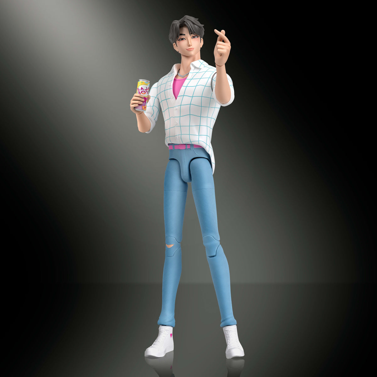 Mattel KPop Demon Hunters Saja Boys Jinu Soda Pop Figura de Acción 17 cm