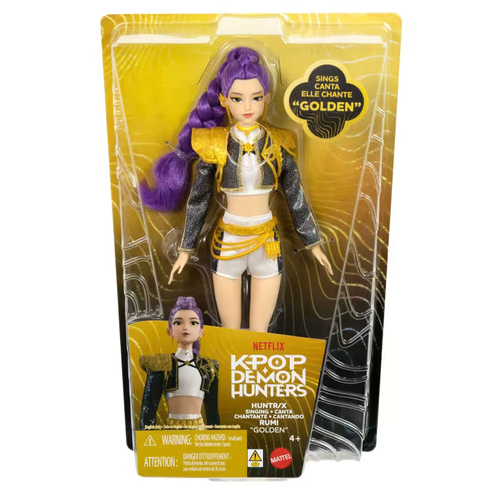 Mattel KPop Demon Hunters HUNTR/X Rumi Golden Muñeca Cantante