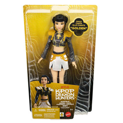 Mattel KPop Demon Hunters HUNTR/X Zoey Golden Muñeca Cantante