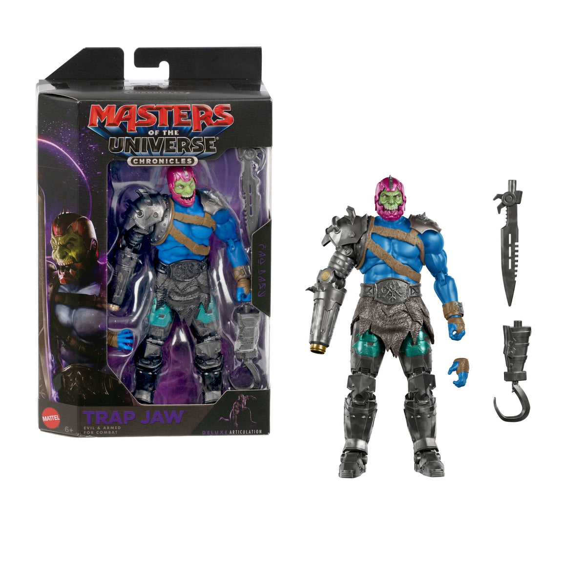 Mattel Masters of the Universe Chronicles Trap Jaw Figura de Acción 16,5 cm