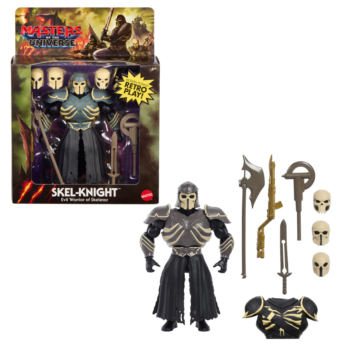 Mattel Masters of the Universe Origins Deluxe Skel-Knight Figura de Acción 17,5 cm