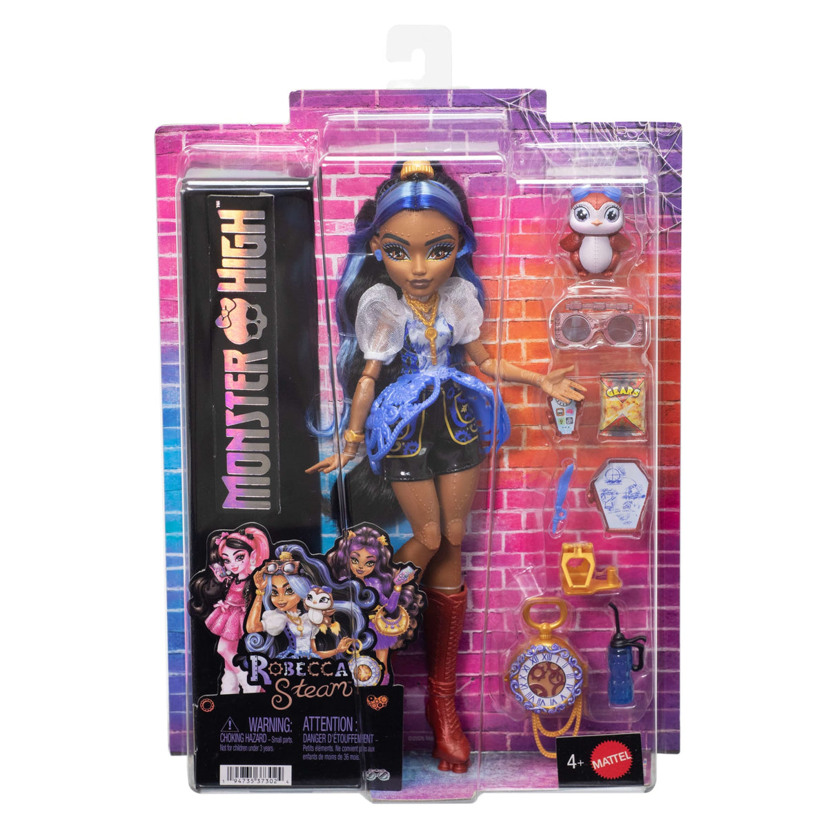 Mattel Monster High Muñeca con Mascota y Accesorios - Robecca Steam