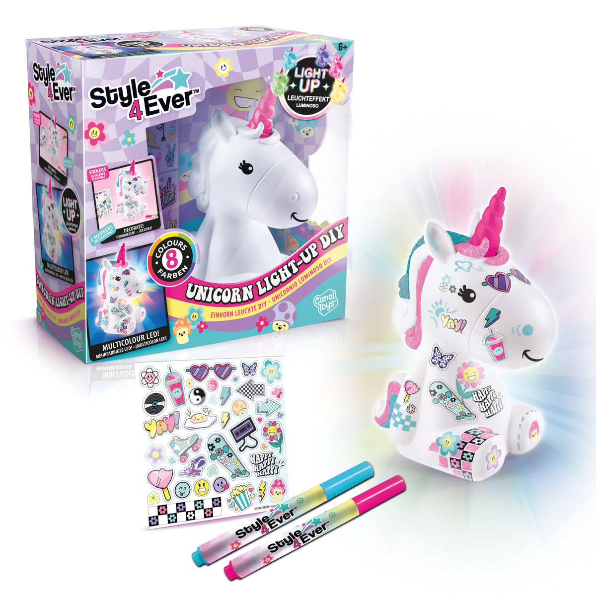 DIY Unicorn Light Up Kit Crea y Decora Unicornio con Luz LED