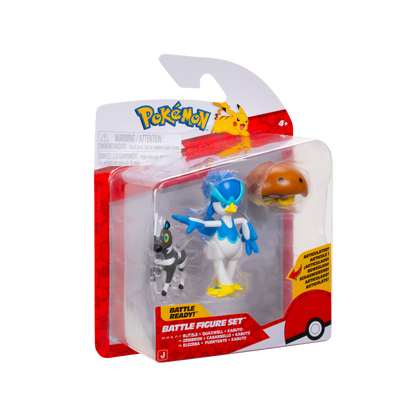 Pokemon Pack 3 Figuras - Blitzle + Quaxwell + Kabuto