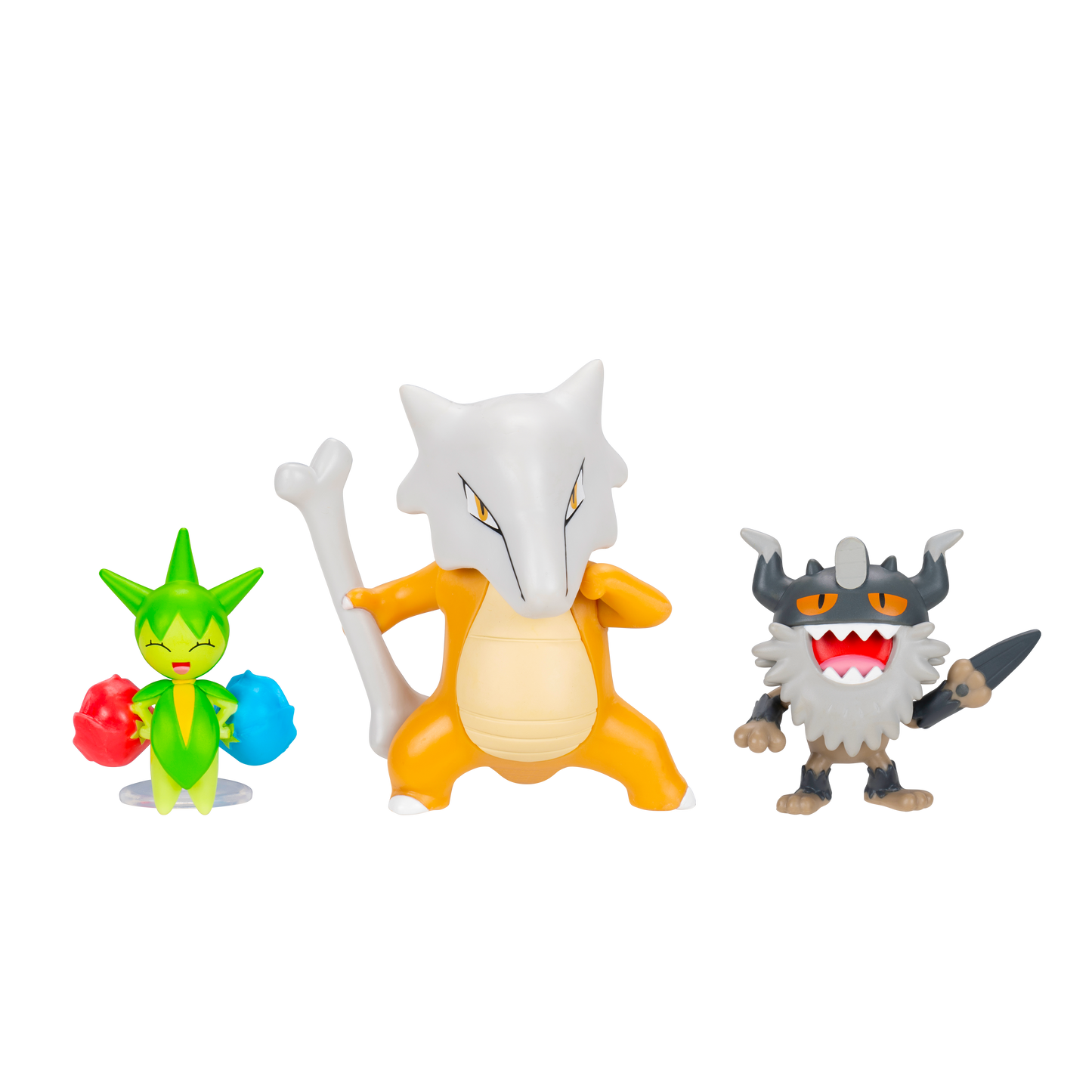 Pokemon Pack 3 Figuras - Roselia + Marowak + Perrserker