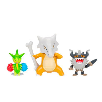 Pokemon Pack 3 Figuras - Roselia + Marowak + Perrserker