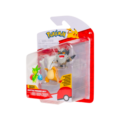 Pokemon Pack 3 Figuras - Roselia + Marowak + Perrserker