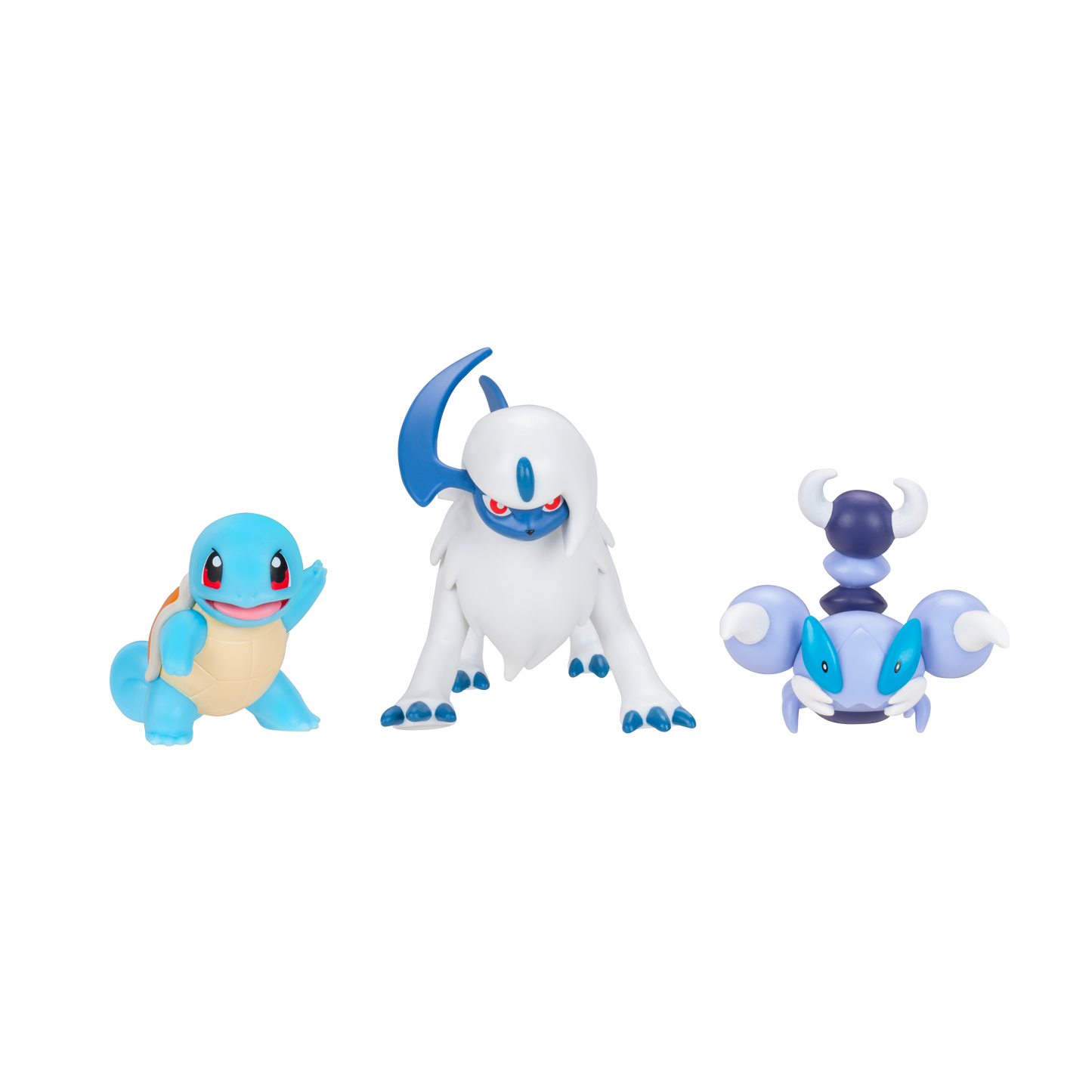 Pokemon Pack 3 Figuras - Squirtle + Absol + Skorupi
